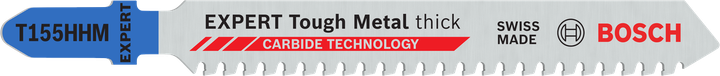 Bosch Tough Metal T155HHM 曲線鋸刀片，適用於厚金屬。